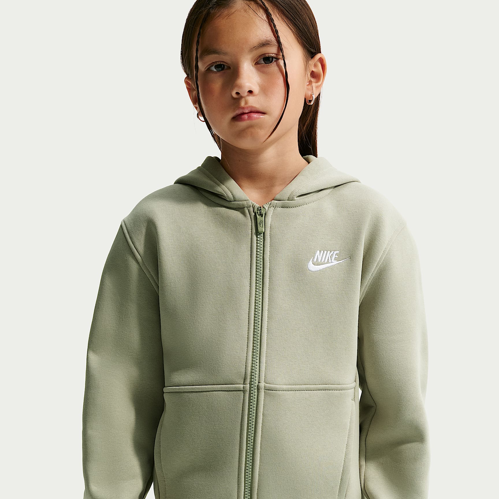 Nike Sportswear Club Fleece Big Kids' Full-Zip Hoodie. Nike.com